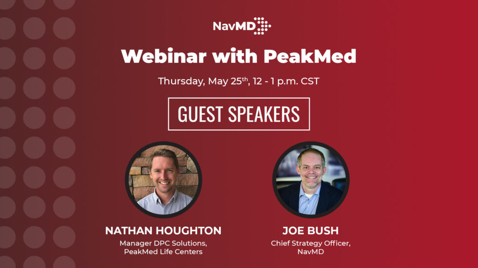 Webinar with PeakMed graphic
